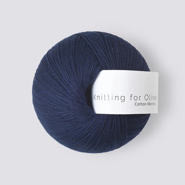 Knitting For Olive COTTON MERINO in Navy Blue option at Knit With Me yarn shop