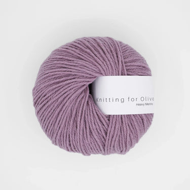 Knitting for Olive Heavy Merino in Artichoke Purple option at Knit With Me yarn shop