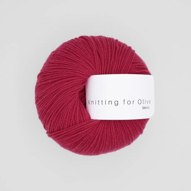 Knitting For Olive MERINO | Fingering Weight in Raspberry Red option at Knit With Me yarn shop