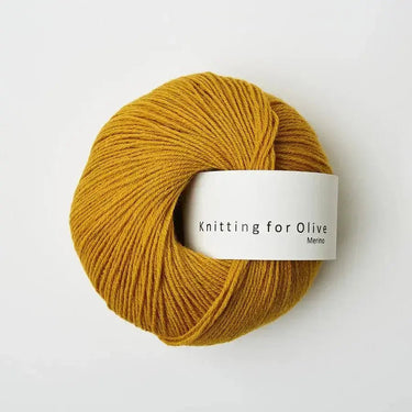 Knitting For Olive | Merino | Fingering Weight, Color: Mustard, Soft, breathable merino wool yarn for ethical knitwear. Fingering weight, non-mulesed & ideal knitting wool UK for layering & outdoor makes, Knit With Me
