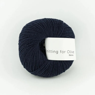 Knitting For Olive | Merino | Fingering Weight, Color: Navy Blue, Soft, breathable merino wool yarn for ethical knitwear. Fingering weight, non-mulesed & ideal knitting wool UK for layering & outdoor makes, Knit With Me