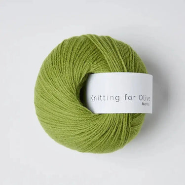 Knitting For Olive | Merino | Fingering Weight, Color: Pea Shoots, Soft, breathable merino wool yarn for ethical knitwear. Fingering weight, non-mulesed & ideal knitting wool UK for layering & outdoor makes, Knit With Me