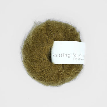 Knitting For Olive Soft Silk Mohair in Green Ochre * option at Knit With Me yarn shop