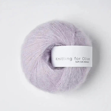 Knitting For Olive | Soft Silk Mohair, colour: Unicorn Purple, A luxurious mohair yarn blend. Finest Kid Mohair and Mulberry silk fingering yarn. This yarn is incredible held double or with Knitting For Olive Merino, Knit With Me