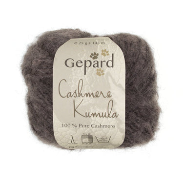 Kumula fluffy 100 percent cashmere yarn by Gepard Garn in 148 Earth Tones