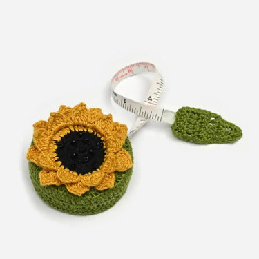 Lantern Moon Crochet Tape Measure, Style: Happy Sunflower, These hand crocheted tape measures from Lantern Moon are a great way to add a bit of fun to your notions kit without losing out on functionality. Metric and English measurements are shown on oppos