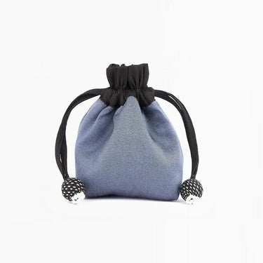 Lantern Moon | Stitch Marker Pouch | Elegant Silk Storage, Color: Artic, Keep your notions safe in style with Lantern Moon's silk-blend pouches. Ideal for stitch markers and tools with a secure drawstring. Available in 4 colours., Knit With Me