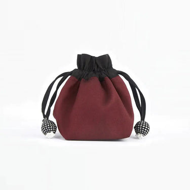 Lantern Moon | Stitch Marker Pouch | Elegant Silk Storage, Color: Dahlia, Keep your notions safe in style with Lantern Moon's silk-blend pouches. Ideal for stitch markers and tools with a secure drawstring. Available in 4 colours., Knit With Me