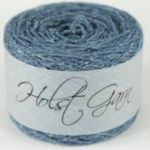 Holst Garn | Tides Yarn | Wool Silk Tweed Blend, Colour: Lapis, Tweed-effect yarn in wool & silk—Tides is soft, drapey & ideal knitting wool UK for garments, lace & crochet. Blooms beautifully after washing., Knit With Me