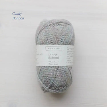 Le Petit Lambswool | Biches and Buches, colour: Candy, The lambswool blend provides the perfect balance of structure and drape. This fingering-weight yarn is a Scottish lambswool with tweed yarn speckles. , Knit With Me