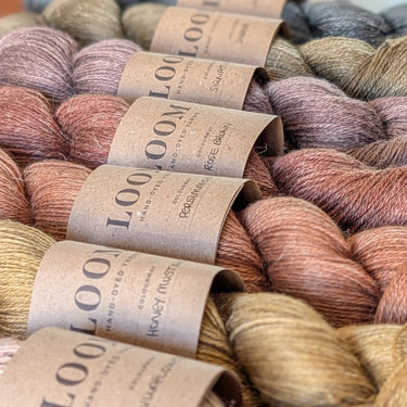 Loom Alpaca, Linen & Silk, 4ply yarn selection of yarns at Knit With Me yarn shop