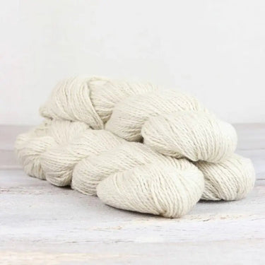 The Fibre Co | Luma | DK Yarn for All-Season Garments, Colour: Blanca, Luma by The Fibre Co blends Merino, cotton, linen & silk. A DK yarn ideal for layering knits—light, warm & breathable for all climates., Knit With Me