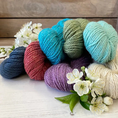The Fibre Co | Luma | DK Yarn for All-Season Garments, Colour: Ciel, Luma by The Fibre Co blends Merino, cotton, linen & silk. A DK yarn ideal for layering knits—light, warm & breathable for all climates., Knit With Me