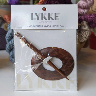 Lykke Shawl Pins | Rosewood & Mango Finishing Touch UK, Style: Rosewood Oval, Add a handcrafted finish to shawls & knits with Lykke wood pins. Elegant rosewood or mango—ideal for UK-made garments & gifts., Knit With Me