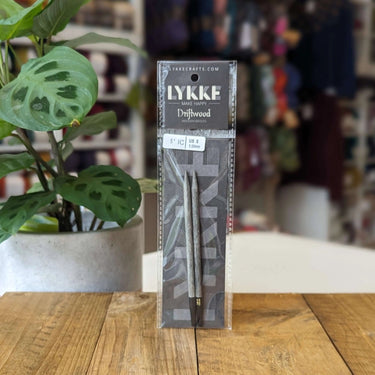 Lykke | Interchangeable Driftwood Tips, Needle Size: 3.25mm, Knit with joy using LYKKE Driftwood Interchangeable Needle Tips. Premium birchwood, smooth performance, and perfect sizes for every creative project, Knit With Me