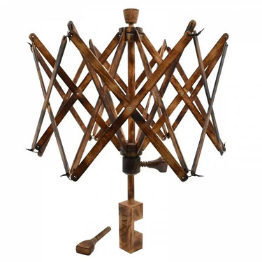 Lykke Umbrella Yarn Swift | Premium Wooden Yarn Winder, Colour: Burnt Mango, We love Lykke’s premium wooden umbrella swift. It's adjustable, durable, and has a smooth rotation. It's ideal for winding yarn skeins quickly and effortlessly , Knit With Me