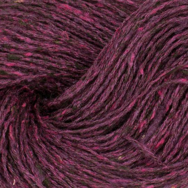 BC Garn | Tussah Tweed | Cruelty-Free Silk Yarn, Colour: 002 Bordeaux, Tussah Tweed by BC Garn is a light fingering silk yarn with tweed texture. Cruelty-free, softens with wear—perfect for summer knits and layering., Knit With Me