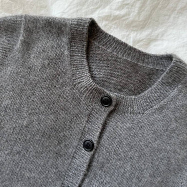 Maggie Cardigan | PetiteKnit | Printed Pattern in option at Knit With Me yarn shop