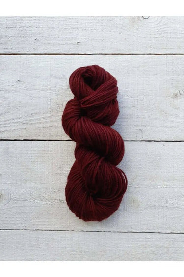 Maxima yarn by Manos del Uruguay in cherrywood option at Knit With Me yarn shop