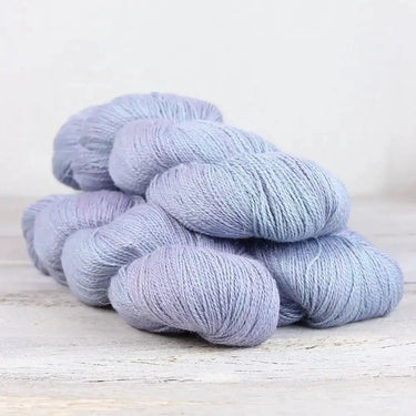 Fibre Co. | Meadow Yarn | Baby Llama, Merino, Silk & Linen, Color: Aster, Meadow is a luxe lace-weight blend of llama, merino, silk & linen. Soft with crisp stitch definition—perfect for light UK knits & shawls., Knit With Me