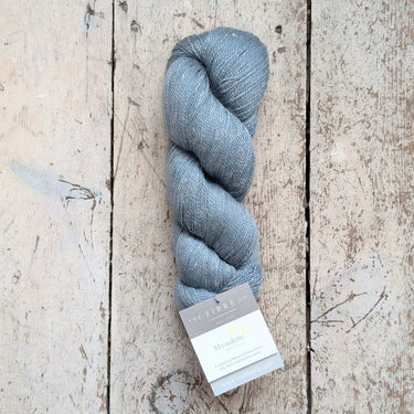 Fibre Co. | Meadow Yarn | Baby Llama, Merino, Silk & Linen, Color: BlueBonnet, Meadow is a luxe lace-weight blend of llama, merino, silk & linen. Soft with crisp stitch definition—perfect for light UK knits & shawls., Knit With Me