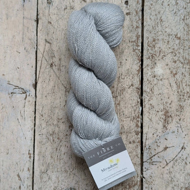 Fibre Co. | Meadow Yarn | Baby Llama, Merino, Silk & Linen, Color: Cornflower, Meadow is a luxe lace-weight blend of llama, merino, silk & linen. Soft with crisp stitch definition—perfect for light UK knits & shawls., Knit With Me