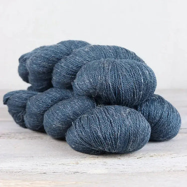Fibre Co. | Meadow Yarn | Baby Llama, Merino, Silk & Linen, Color: Larkspur, Meadow is a luxe lace-weight blend of llama, merino, silk & linen. Soft with crisp stitch definition—perfect for light UK knits & shawls., Knit With Me