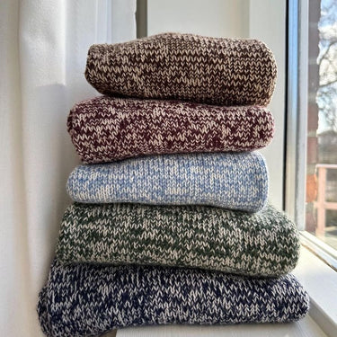 Melange Sweater Man | PetiteKnit | Printed Pattern in option at Knit With Me yarn shop