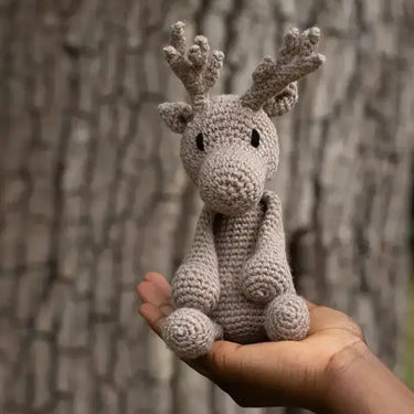 TOFT | Donna the Reindeer Kit | Amigurumi Crochet Toy, , Crochet Donna the Reindeer with this TOFT festive kit! Includes wool, hook & stuffing—ideal UK amigurumi project for confident crocheters., Knit With Me