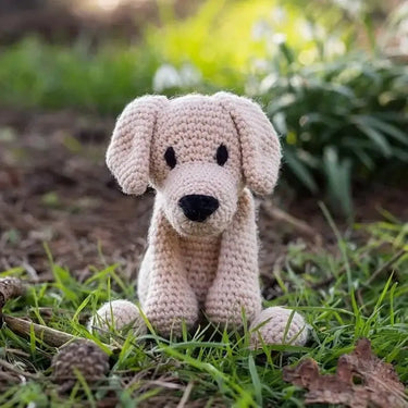 TOFT | Eleanor Labrador Kit | Beginner Crochet Dog, , Make your own labrador with this beginner crochet kit! Includes UK-spun wool & tools. A top gift for dog lovers using quality knitting wool UK, Knit With Me