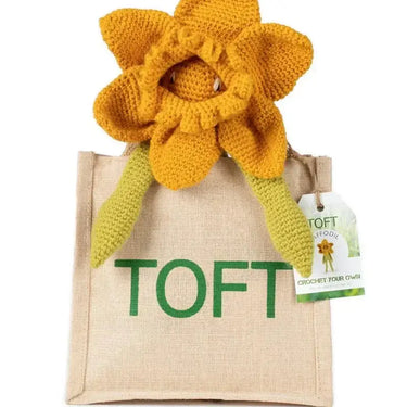 TOFT | Daffodil Kit | Amigurumi Flower Crochet Gift, , Crochet a beautiful daffodil with TOFT’s floral kit. Includes wool, stuffing & pattern—perfect UK gift for gardeners & crafters alike., Knit With Me