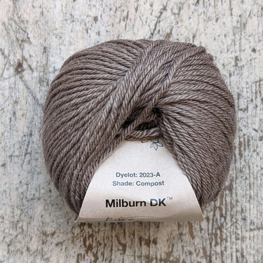 Eden Cottage | Milburn DK | Bluefaced Leicester & Silk Yarn, Color: Compost, Milburn DK blends British BFL & Mulberry silk for sheen, warmth & wearability. Soft, durable yarn—machine washable & perfect for garments., Knit With Me