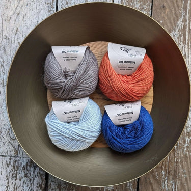 Eden Cottage | Milburn DK | Bluefaced Leicester & Silk Yarn, Color: Althaea, Milburn DK blends British BFL & Mulberry silk for sheen, warmth & wearability. Soft, durable yarn—machine washable & perfect for garments., Knit With Me