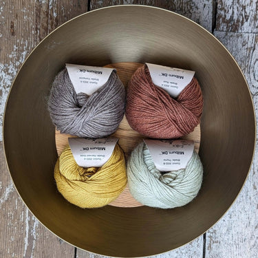 Eden Cottage | Milburn DK | Bluefaced Leicester & Silk Yarn, Color: Althaea, Milburn DK blends British BFL & Mulberry silk for sheen, warmth & wearability. Soft, durable yarn—machine washable & perfect for garments., Knit With Me