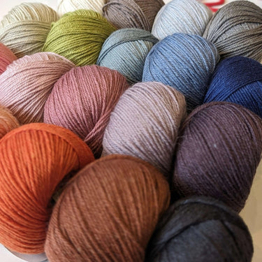 Eden Cottage | Milburn DK | Bluefaced Leicester & Silk Yarn, Color: Althaea, Milburn DK blends British BFL & Mulberry silk for sheen, warmth & wearability. Soft, durable yarn—machine washable & perfect for garments., Knit With Me