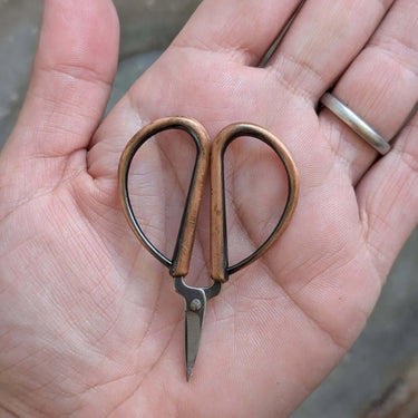 Mini Bonsai Scissors + Real Leather Sleeve - Knit With Me