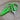 Bright green Mini Scissors with silicone cover guard for safety and travel convenience, great for on-the-go use.