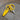 Mini Scissors with yellow silicone cover and silver blades, ideal for travel. Compact size 2.5" long, perfect for on-the-go cutting.
