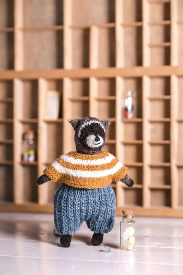 Laine | Mouche & Friends | Seamless Knitted Toy Patterns, , Knit 12 adorable toy animals with clothes in Mouche & Friends. A seamless knitting journey with stories, tutorials, and charming character design., Knit With Me