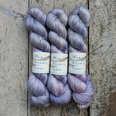 Wild Atlantic | Niamh | Merino & Silk Yarn, Colour: Mountain Mist, A luxurious blend of silk and merino combined to produce this beautifully soft base. Niamh means lustre, radiance and brightness which is this sumptuous yarn. With wonderful stitch definit