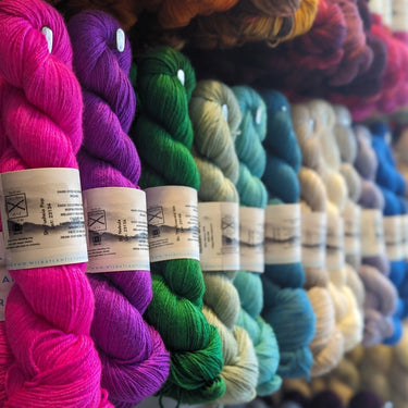 Wild Atlantic | Niamh | Merino & Silk Yarn, Colour: Solar Flare, A luxurious blend of silk and merino combined to produce this beautifully soft base. Niamh means lustre, radiance and brightness which is this sumptuous yarn. With wonderful stitch definitio