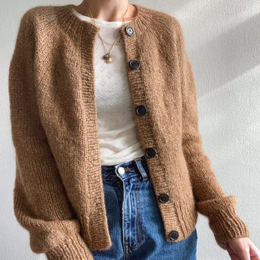 Novice Cardigan - Chunky Edition | PetiteKnit | Printed Pattern in option at Knit With Me yarn shop