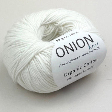 Organic Cotton sport weight yarn by Onion in 101 Off-White