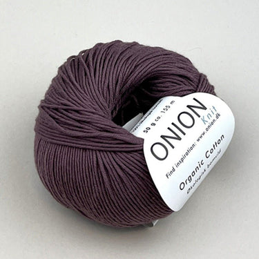 Organic Cotton sport weight yarn by Onion in 127 Dark Powder