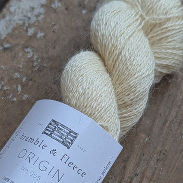 Origin 005 by Bramble & Fleece | 100% British Wensleydale in option at Knit With Me yarn shop