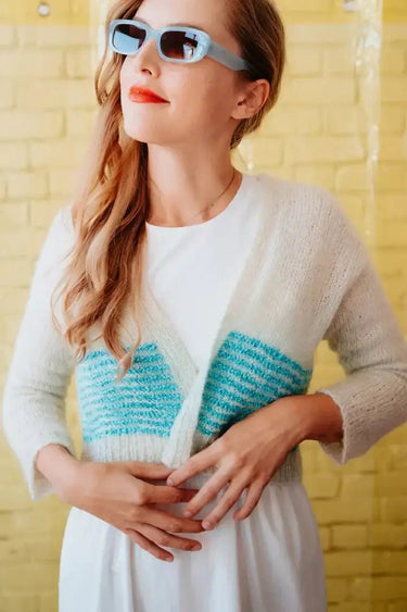 PomPom Issue 44: Spring 2023, , You never know what the day will bring with spring, so it’s the perfect season for layering! All of the pieces in this issue play with opacity, texture, and colourwork, layering techniques, tones, and transparency - sometim