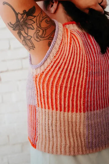 PomPom Issue 44: Spring 2023, , You never know what the day will bring with spring, so it’s the perfect season for layering! All of the pieces in this issue play with opacity, texture, and colourwork, layering techniques, tones, and transparency - sometim