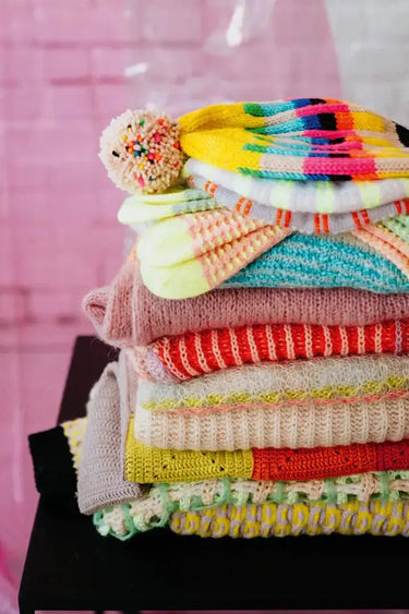 PomPom Issue 44: Spring 2023, , You never know what the day will bring with spring, so it’s the perfect season for layering! All of the pieces in this issue play with opacity, texture, and colourwork, layering techniques, tones, and transparency - sometim