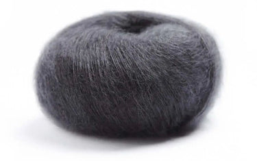 Lamana | Premia | Lace Weight Silk Mohair, Color: 04 Anthracite, Lace weight silk mohair yarn—Premia is airy, soft & luminous. Luxury knitting wool UK for light shawls or paired with Como for rich textures., Knit With Me