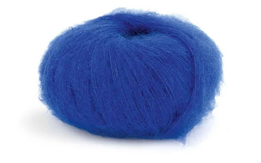 Lamana | Premia | Lace Weight Silk Mohair, Color: 10 Royal, Lace weight silk mohair yarn—Premia is airy, soft & luminous. Luxury knitting wool UK for light shawls or paired with Como for rich textures., Knit With Me